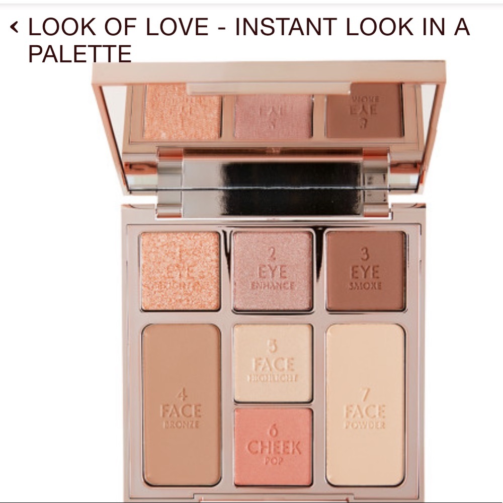 Charlotte Tilbury LOOK OF LOVE - INSTANT LOOK IN A PALETTE
PRETTY BLUSHED BEAUTY